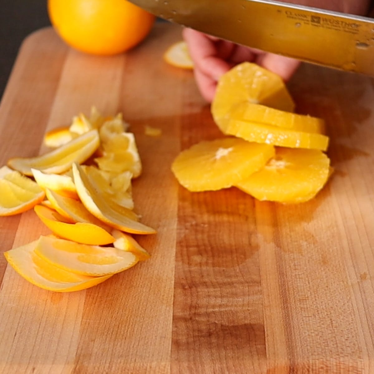 how to slice an orange