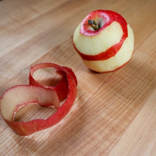 apple peeled